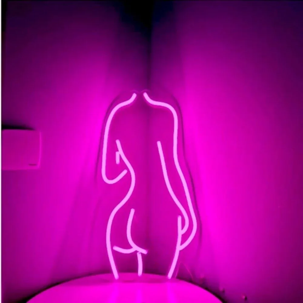 Neon Body Woman Feminine Figure LED Light Decor